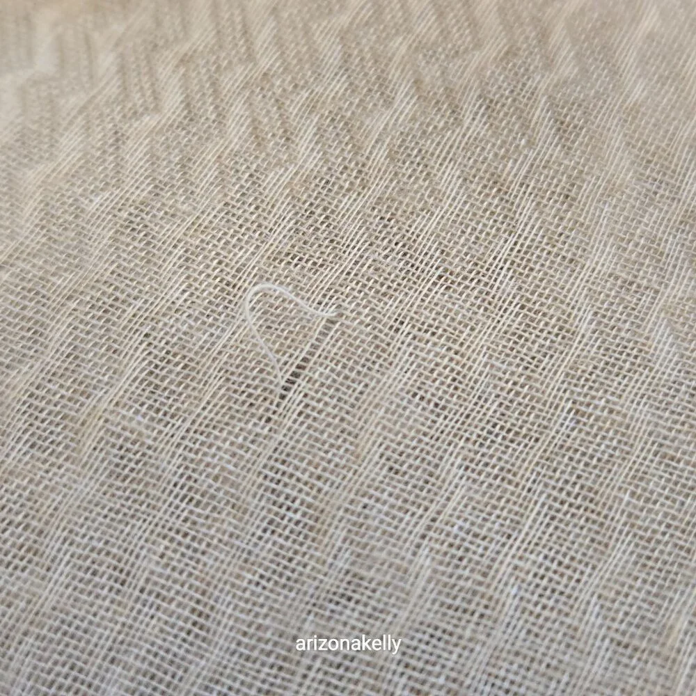 Huge Cashmere Square Woven Neutral Colors Tan Creme Lightweight